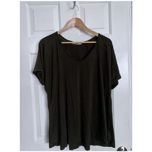 Carly Jean Los Angeles Boyfriend Tee Olive